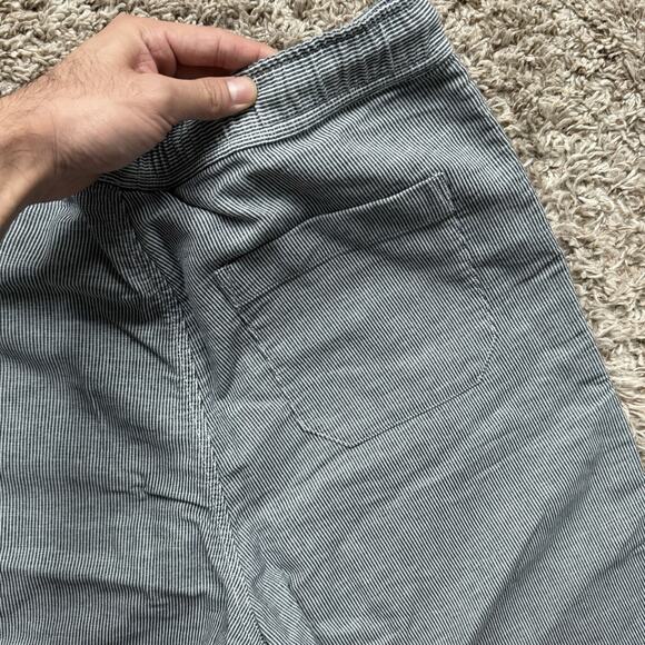 Octobre Editions Shorts Men’s Large Blue White Striped Drawstring Casual Pull On - Picture 6 of 6
